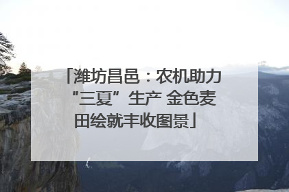 潍坊昌邑：农机助力“三夏”生产 金色麦田绘就丰收图景