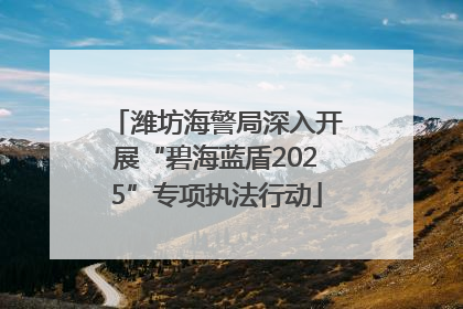 潍坊海警局深入开展“碧海蓝盾2025”专项执法行动