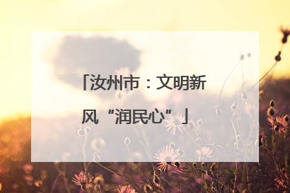 汝州市：文明新风“润民心”