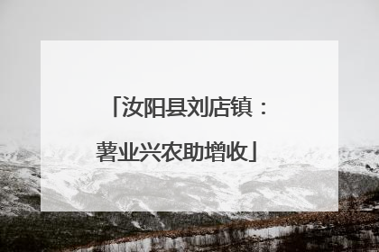 汝阳县刘店镇：薯业兴农助增收