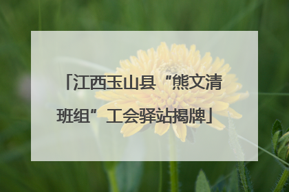 江西玉山县“熊文清班组”工会驿站揭牌