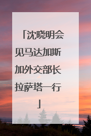 沈晓明会见马达加斯加外交部长拉萨塔一行