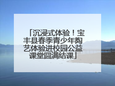 沉浸式体验！宝丰县春季青少年陶艺体验进校园公益课堂圆满结课