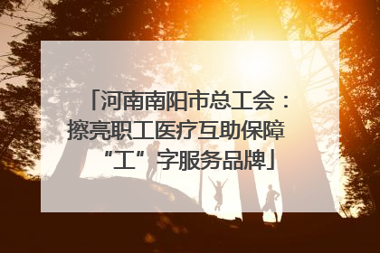 河南南阳市总工会：擦亮职工医疗互助保障“工”字服务品牌