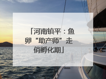 河南镇平：鱼卵“助产师”走俏孵化期