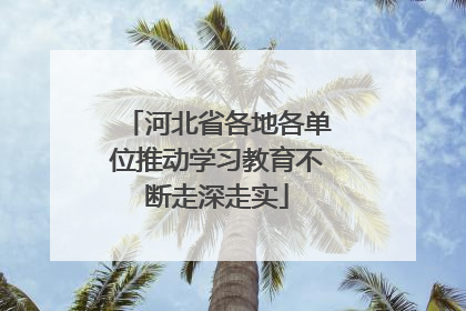 河北省各地各单位推动学习教育不断走深走实