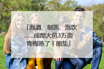 泡酒、制酱、泡饮……成都大邑3万亩青梅熟了丨图集