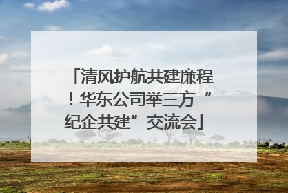 清风护航共建廉程！华东公司举三方“纪企共建”交流会