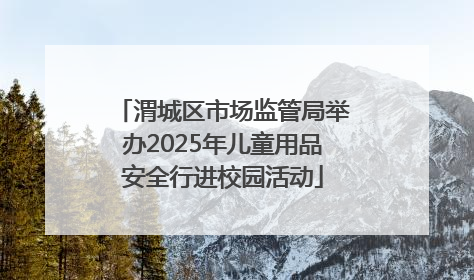 渭城区市场监管局举办2025年儿童用品安全行进校园活动