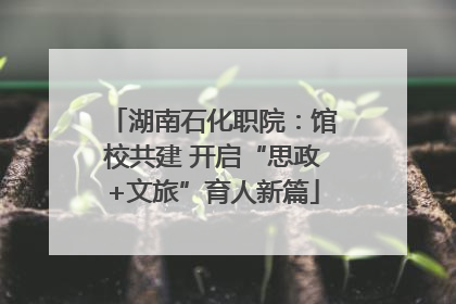湖南石化职院：馆校共建 开启“思政+文旅”育人新篇