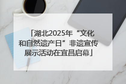 湖北2025年“文化和自然遗产日”非遗宣传展示活动在宜昌启幕