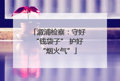 溆浦检察：守好“钱袋子” 护好“烟火气”