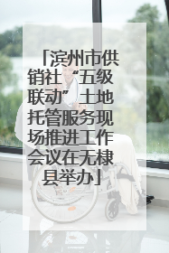 滨州市供销社“五级联动”土地托管服务现场推进工作会议在无棣县举办