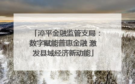 漳平金融监管支局：数字赋能普惠金融 激发县域经济新动能