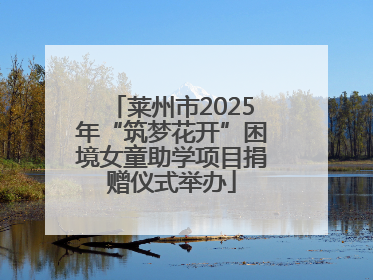 莱州市2025年“筑梦花开”困境女童助学项目捐赠仪式举办