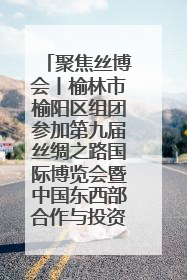 聚焦丝博会丨榆林市榆阳区组团参加第九届丝绸之路国际博览会暨中国东西部合作与投资贸易洽谈会