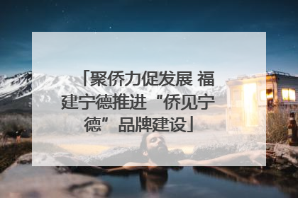 聚侨力促发展 福建宁德推进“侨见宁德”品牌建设