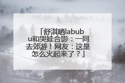 舒淇晒labubu和哭娃合影：一同去郊游！网友：这是怎么火起来了？