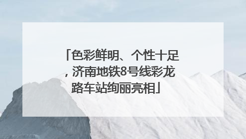 色彩鲜明、个性十足，济南地铁8号线彩龙路车站绚丽亮相