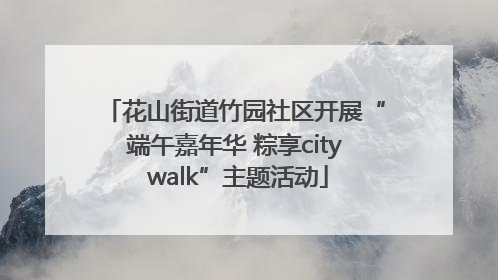 花山街道竹园社区开展“端午嘉年华 粽享city walk”主题活动