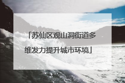 苏仙区观山洞街道多维发力提升城市环境
