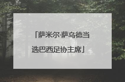 萨米尔·萨乌德当选巴西足协主席