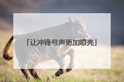 让冲锋号声更加嘹亮