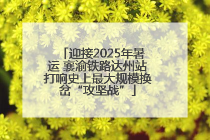 迎接2025年暑运 襄渝铁路达州站打响史上最大规模换岔“攻坚战”