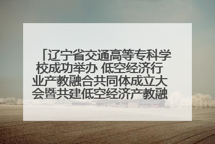 辽宁省交通高等专科学校成功举办 低空经济行业产教融合共同体成立大会暨共建低空经济产教融合新生态论坛