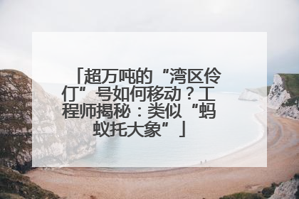 超万吨的“湾区伶仃”号如何移动？工程师揭秘：类似“蚂蚁托大象”