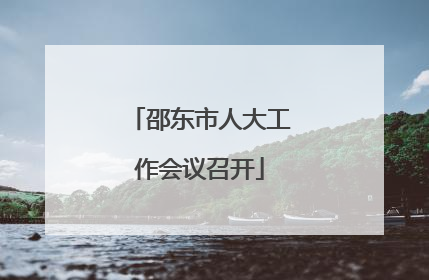 邵东市人大工作会议召开