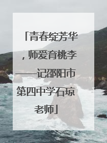 青春绽芳华，师爱育桃李——记邵阳市第四中学石琼老师