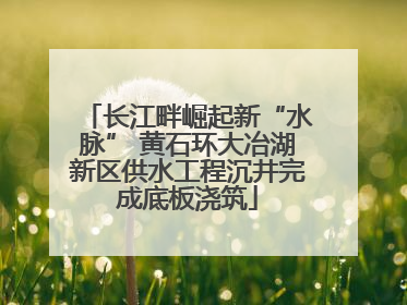 长江畔崛起新“水脉” 黄石环大冶湖新区供水工程沉井完成底板浇筑