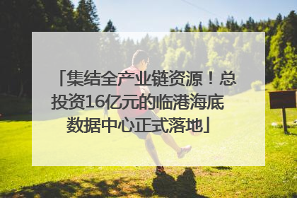 集结全产业链资源！总投资16亿元的临港海底数据中心正式落地