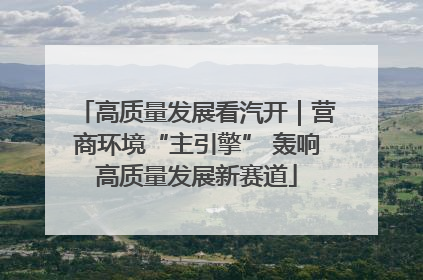 高质量发展看汽开｜营商环境“主引擎” 轰响高质量发展新赛道