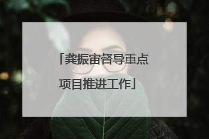 龚振宙督导重点项目推进工作