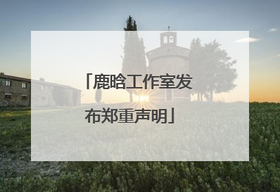 鹿晗工作室发布郑重声明