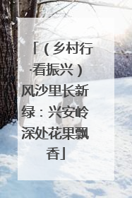 （乡村行·看振兴）风沙里长新绿：兴安岭深处花果飘香