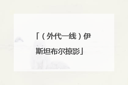 （外代一线）伊斯坦布尔掠影