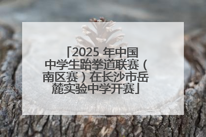 2025 年中国中学生跆拳道联赛（南区赛）在长沙市岳麓实验中学开赛