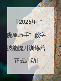 2025年“陇原巧手”数字技能提升训练营正式启动
