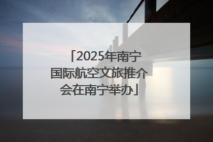 2025年南宁国际航空文旅推介会在南宁举办