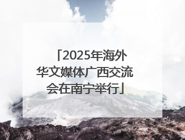 2025年海外华文媒体广西交流会在南宁举行