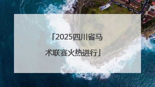 2025四川省马术联赛火热进行