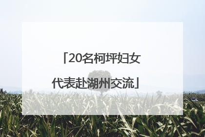 20名柯坪妇女代表赴湖州交流