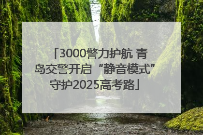 3000警力护航 青岛交警开启“静音模式”守护2025高考路