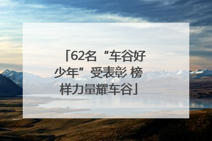 62名“车谷好少年”受表彰 榜样力量耀车谷