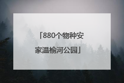880个物种安家温榆河公园